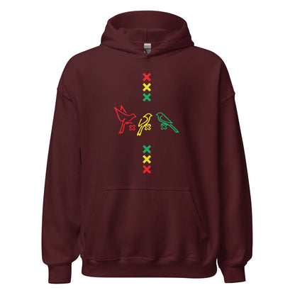 Unisex hoodie (Ajacied- 3 vogels- 3 kruizen)