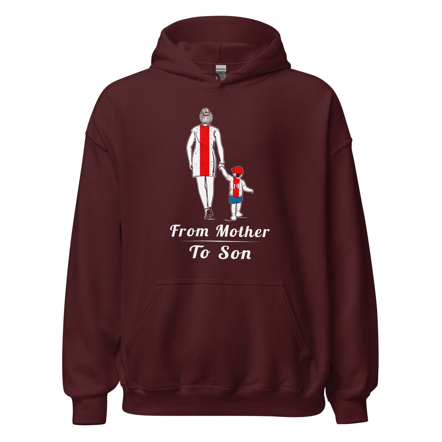 Unisex hoodie (Ajacied- Van moeder op zoon) Amsterdam