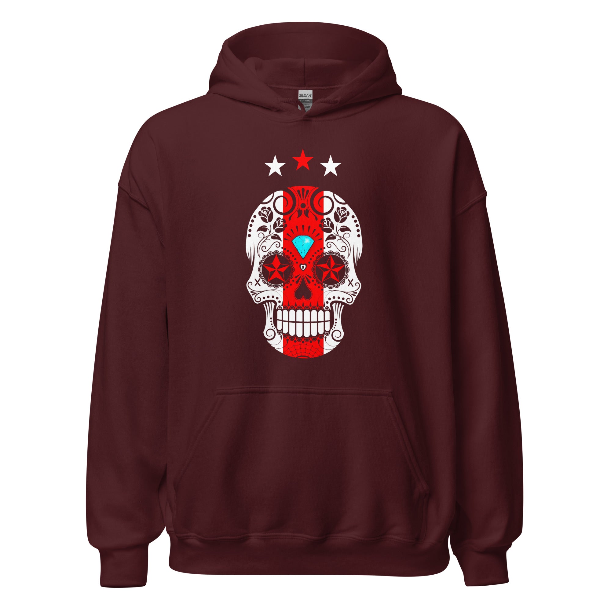 Unisex hoodie (Ajacied Sugar Skull)