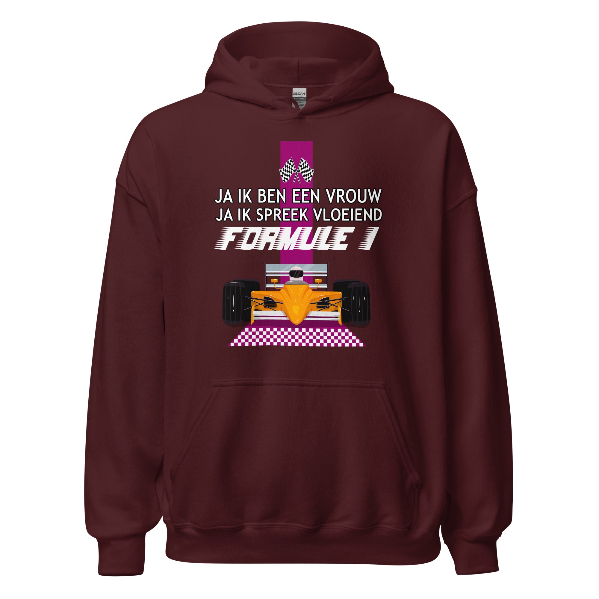 Unisex hoodie (Ik spreek vloeiend Formula 1)