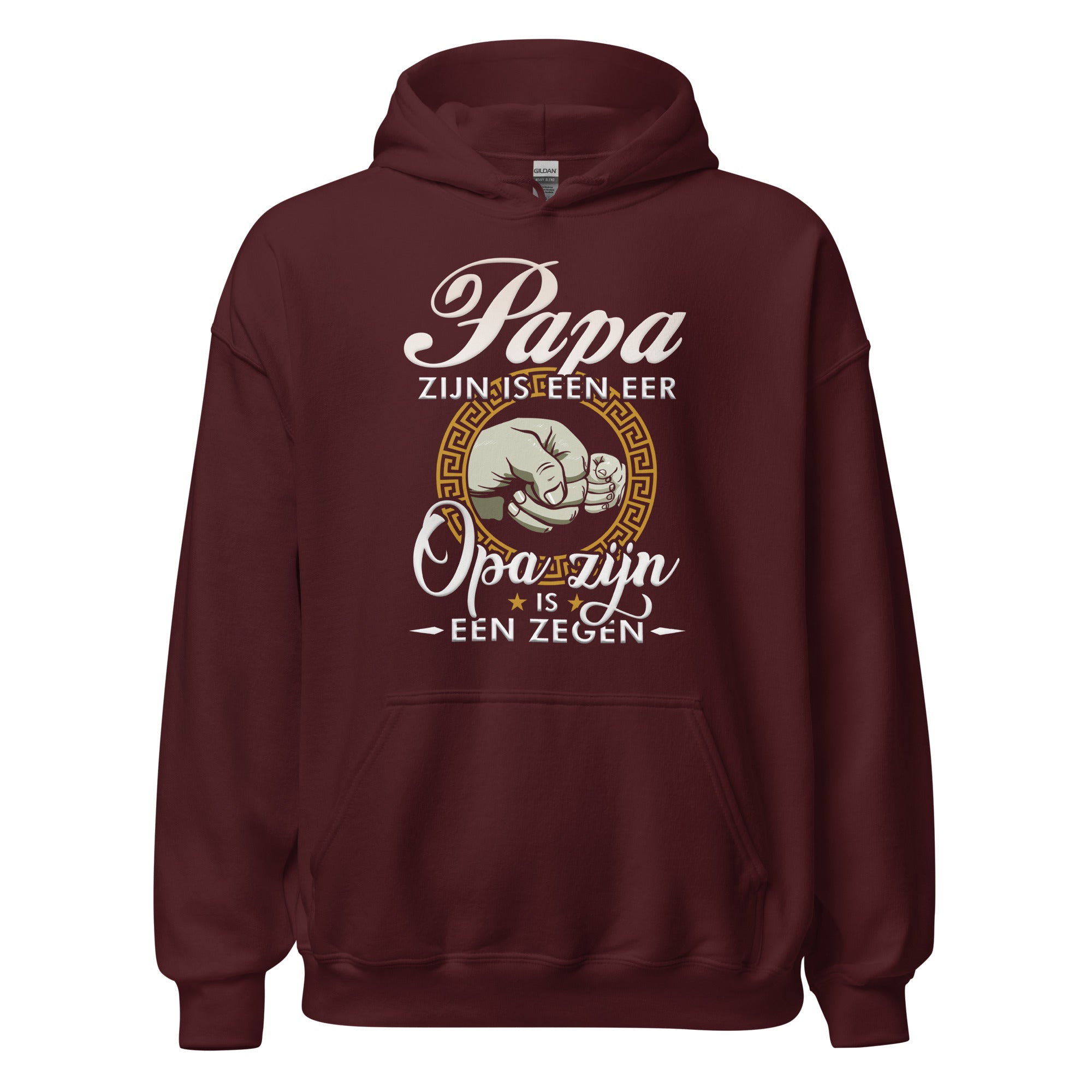 Unisex hoodie (Papa zijn is een eer Opa zijn is een zegen)