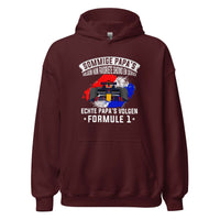 Unisex hoodie (Echte Papa's volgen formula 1)