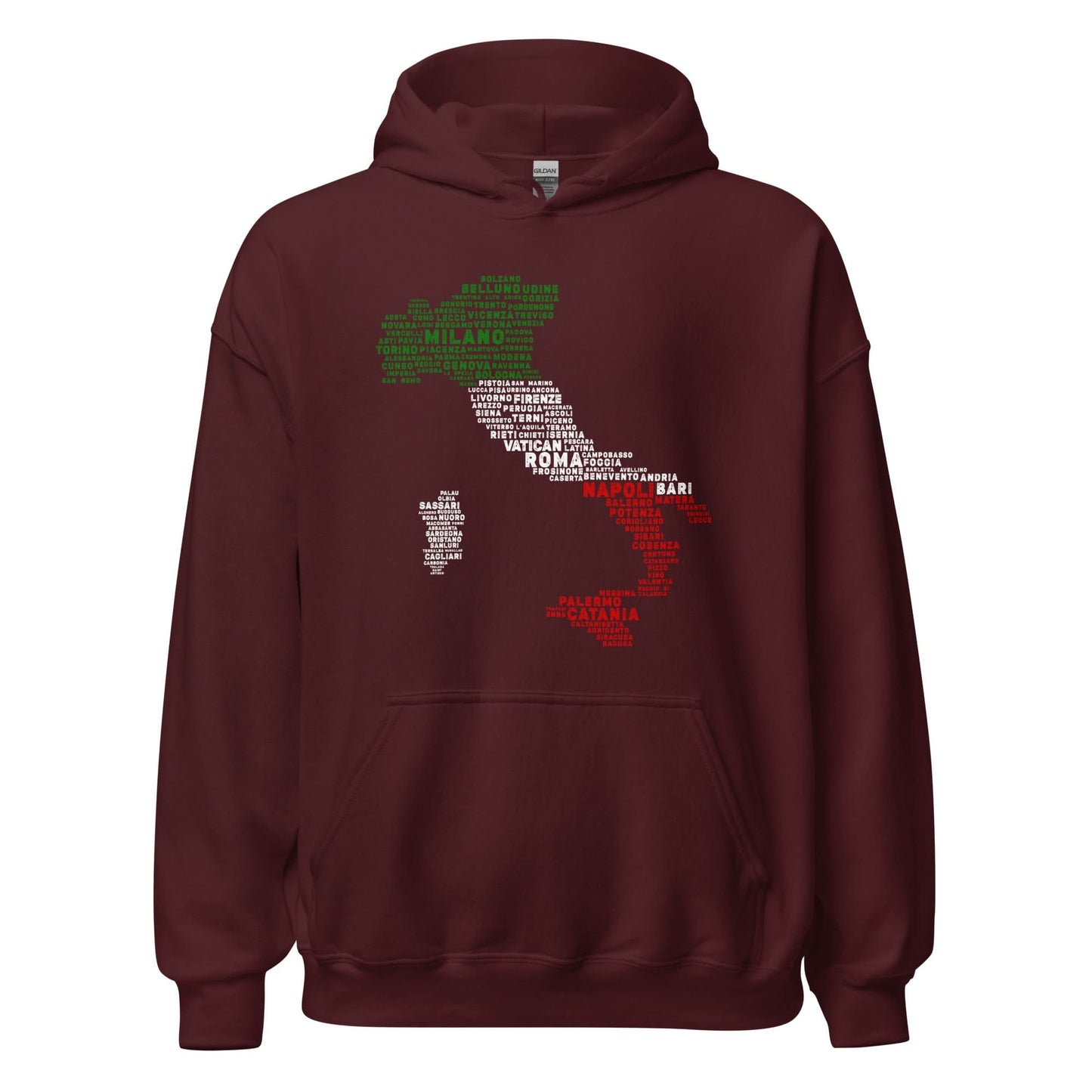 Unisex Hoodie(Map- Italie)