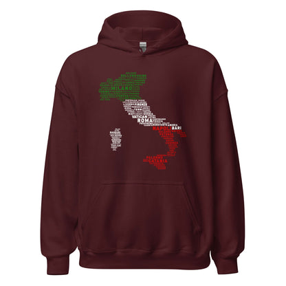 Unisex Hoodie(Map- Italie)