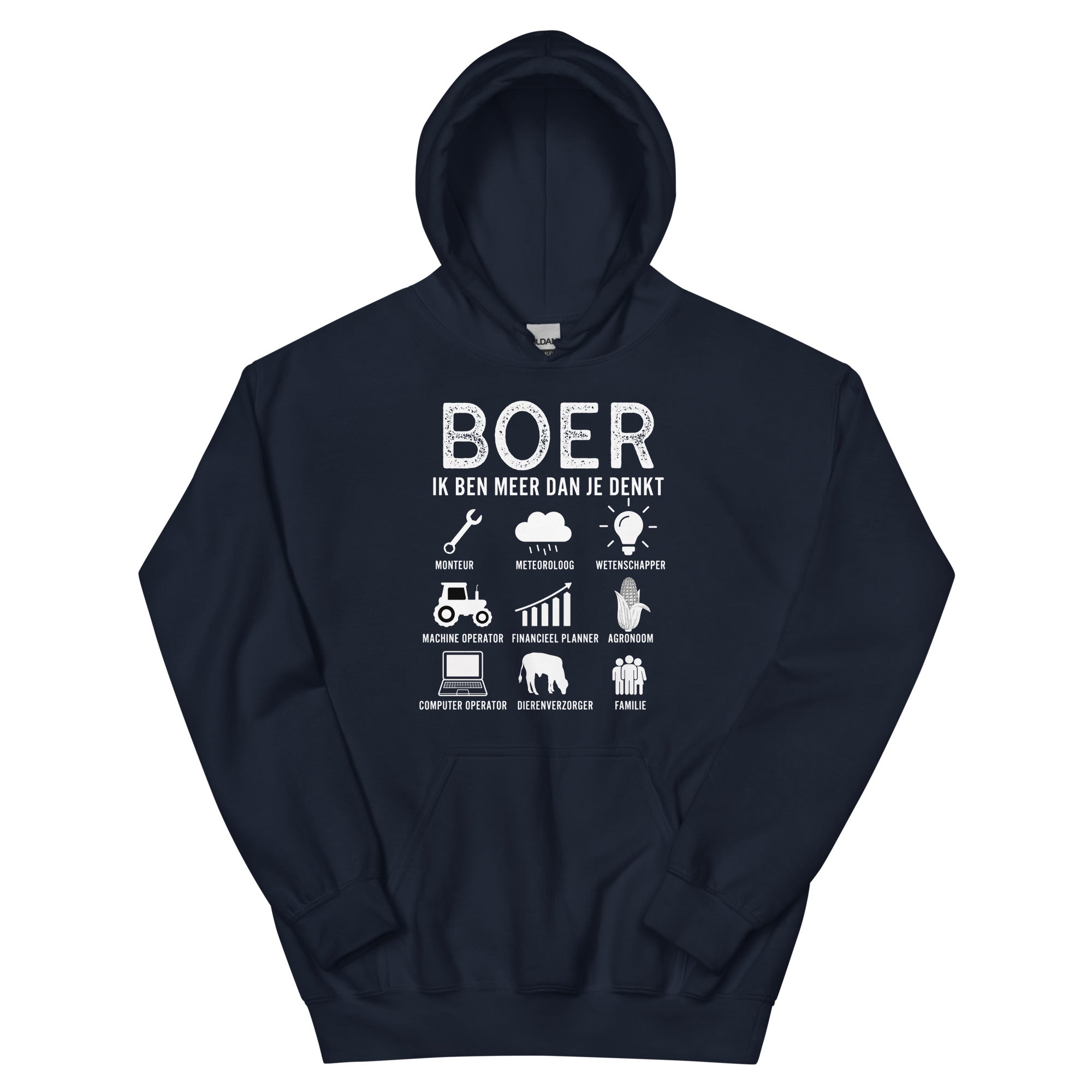 Unisex hoodie ( meer dan je denkt - Boer)