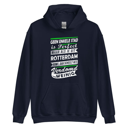 Unisex Hoodie (Geen enkele stad is perfect)