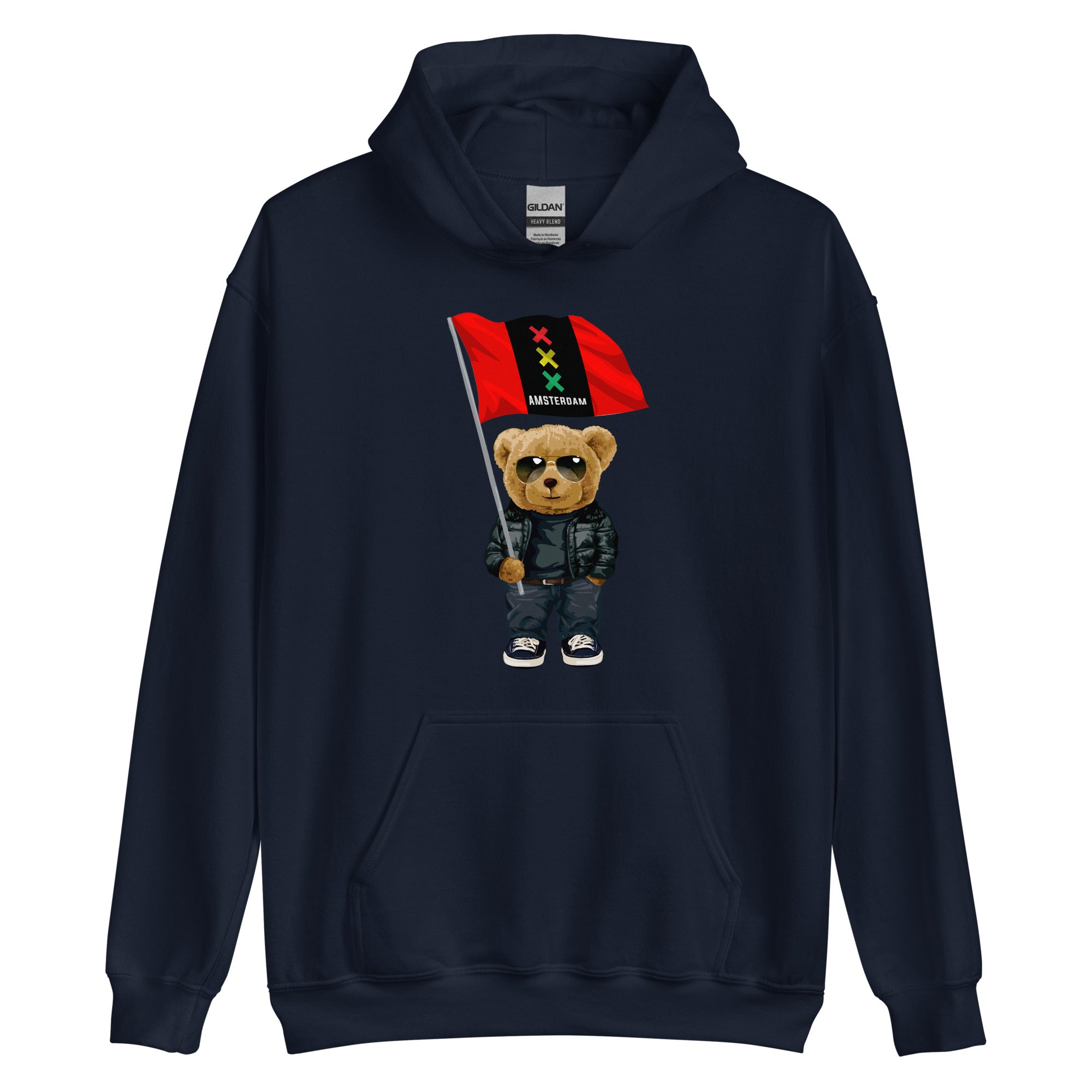 Unisex hoodie (Amsetrdam Bear Vlag)