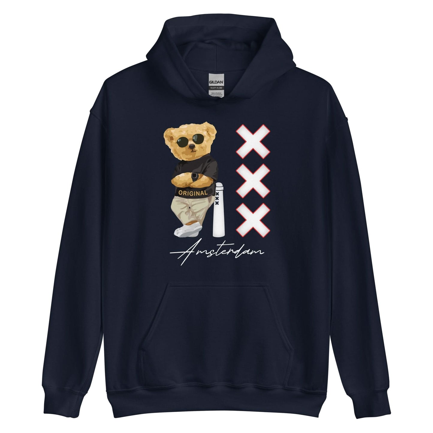 Unisex hoodie (Amsterdam Cool Bear)