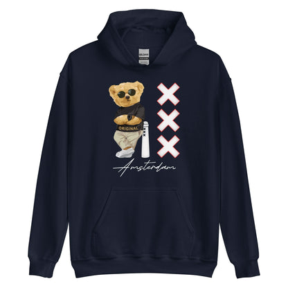 Unisex hoodie (Amsterdam Cool Bear)