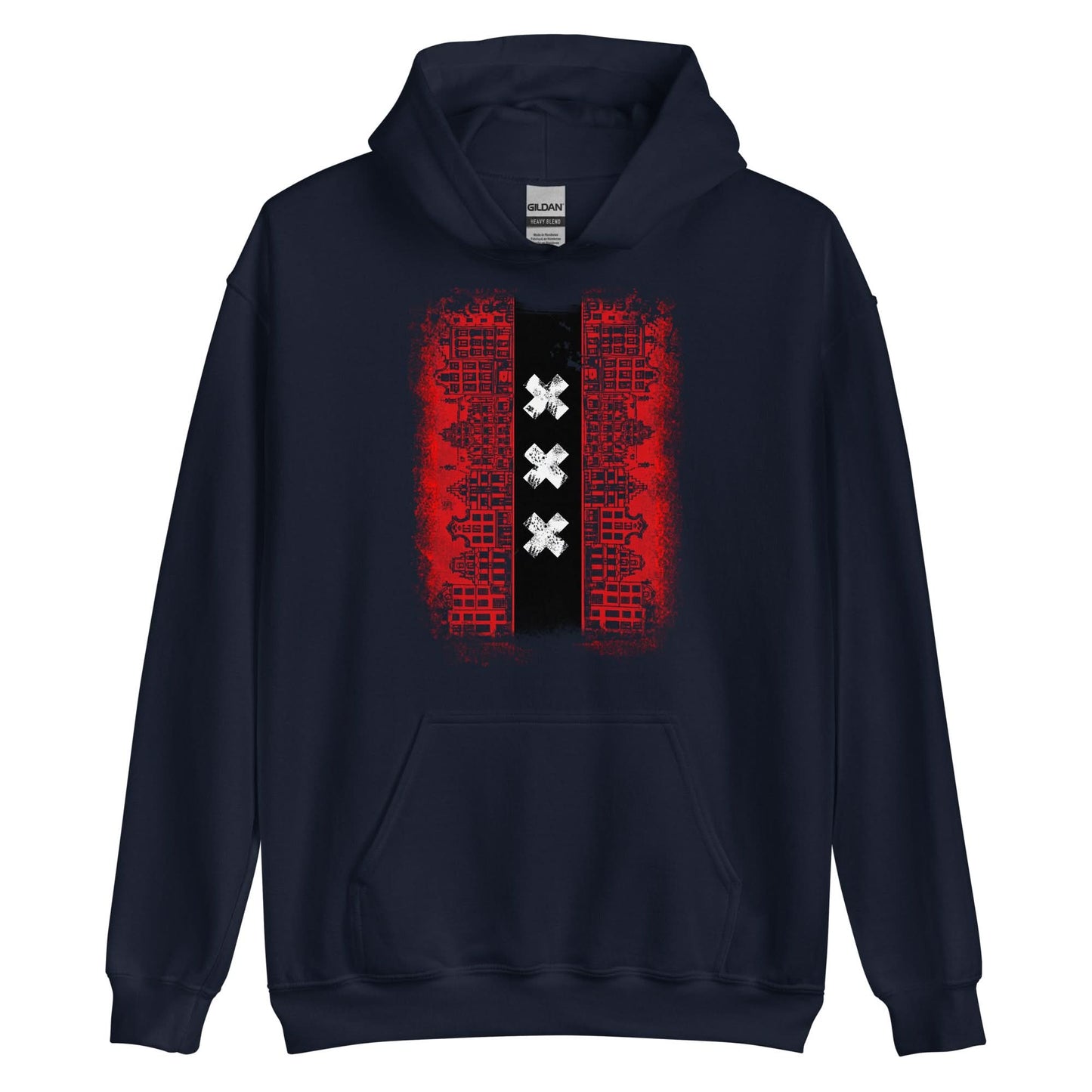 Unisex hoodie (Amsterdam Skyline Vlag)