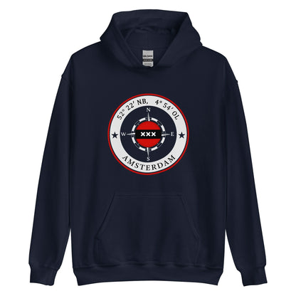 Unisex hoodie (Amsterdam Compass)