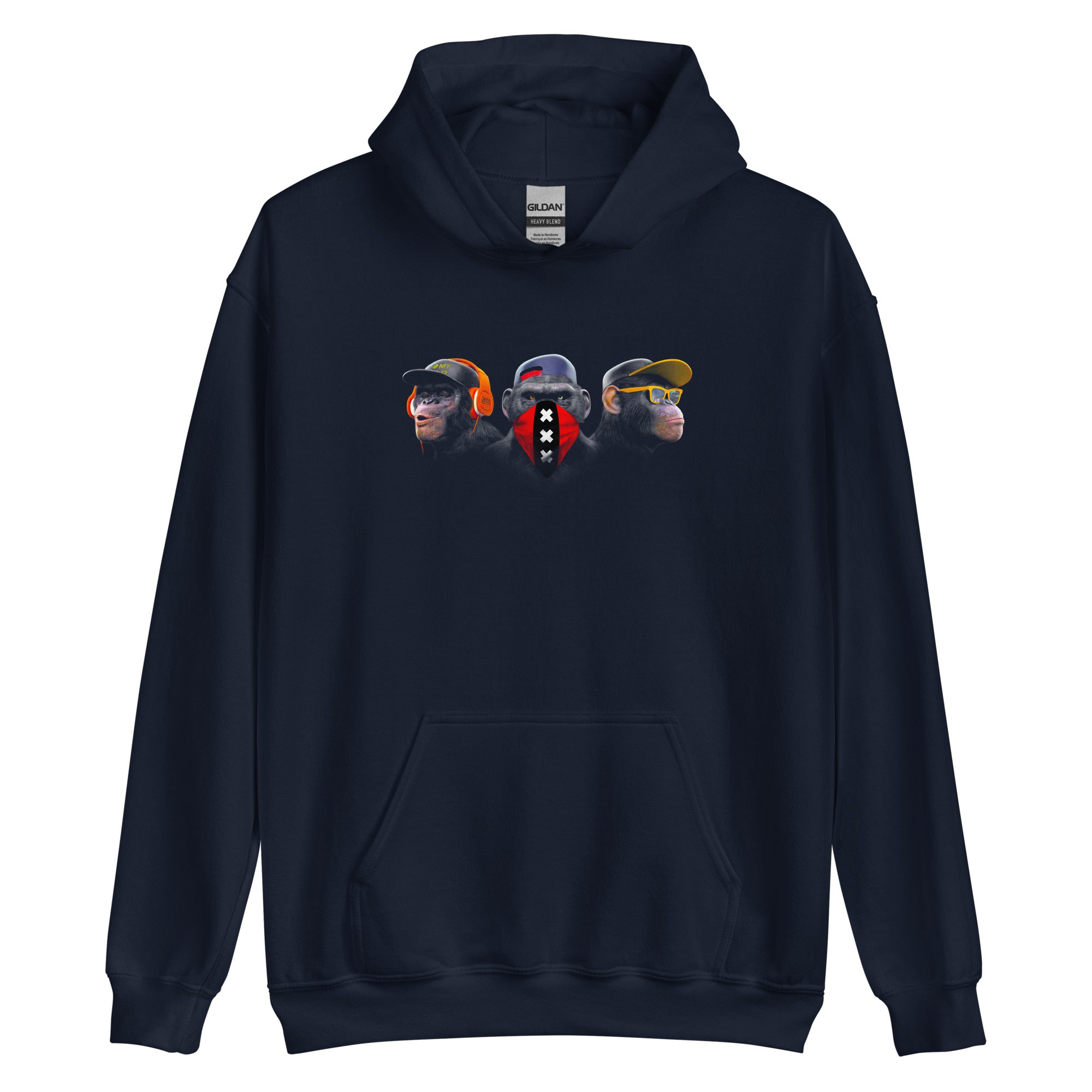 Unisex hoodie (Amsterdam Horen zien zwijgen)