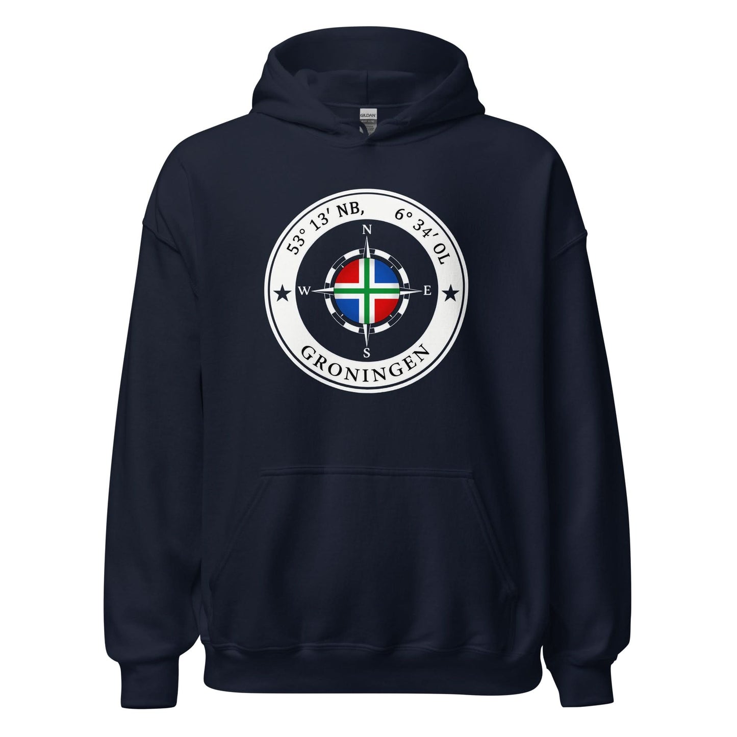 Unisex hoodie (Groningen Compass)
