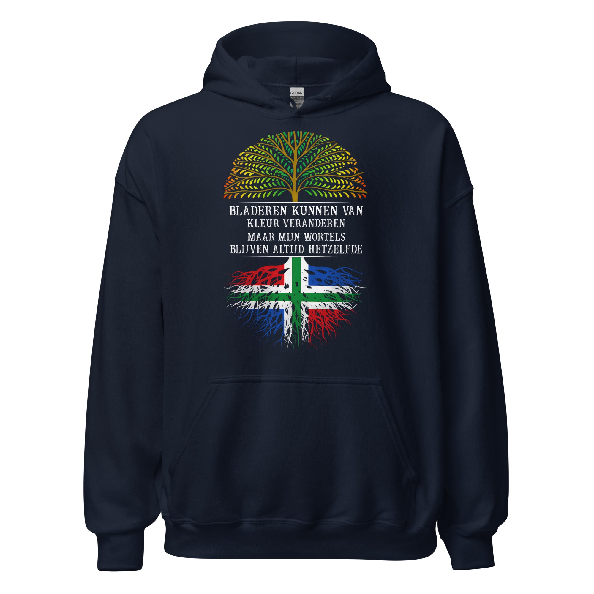 Unisex hoodie (Groningen veranderen van kleurm neit mijn roots)