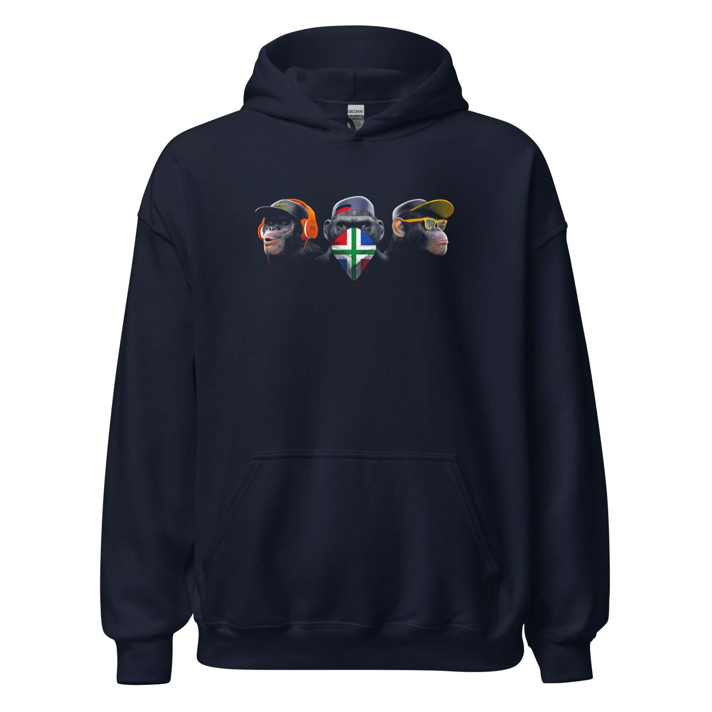 Unisex hoodie (Groningen Flag Horen Zien en Zwijgen)