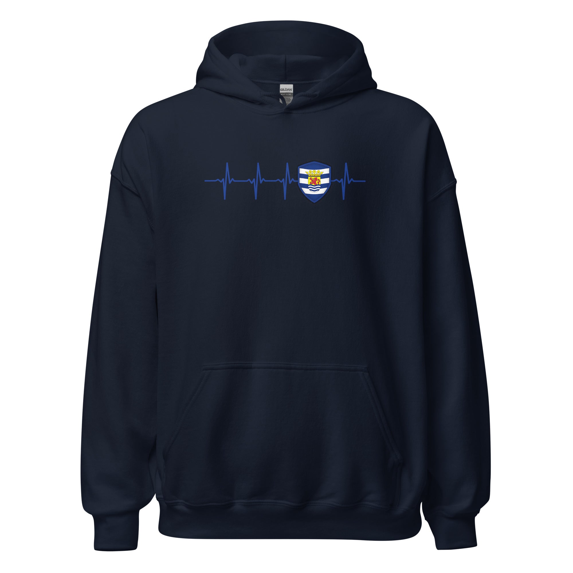 Unisex hoodie (Zeeland Flag Heartbeat)