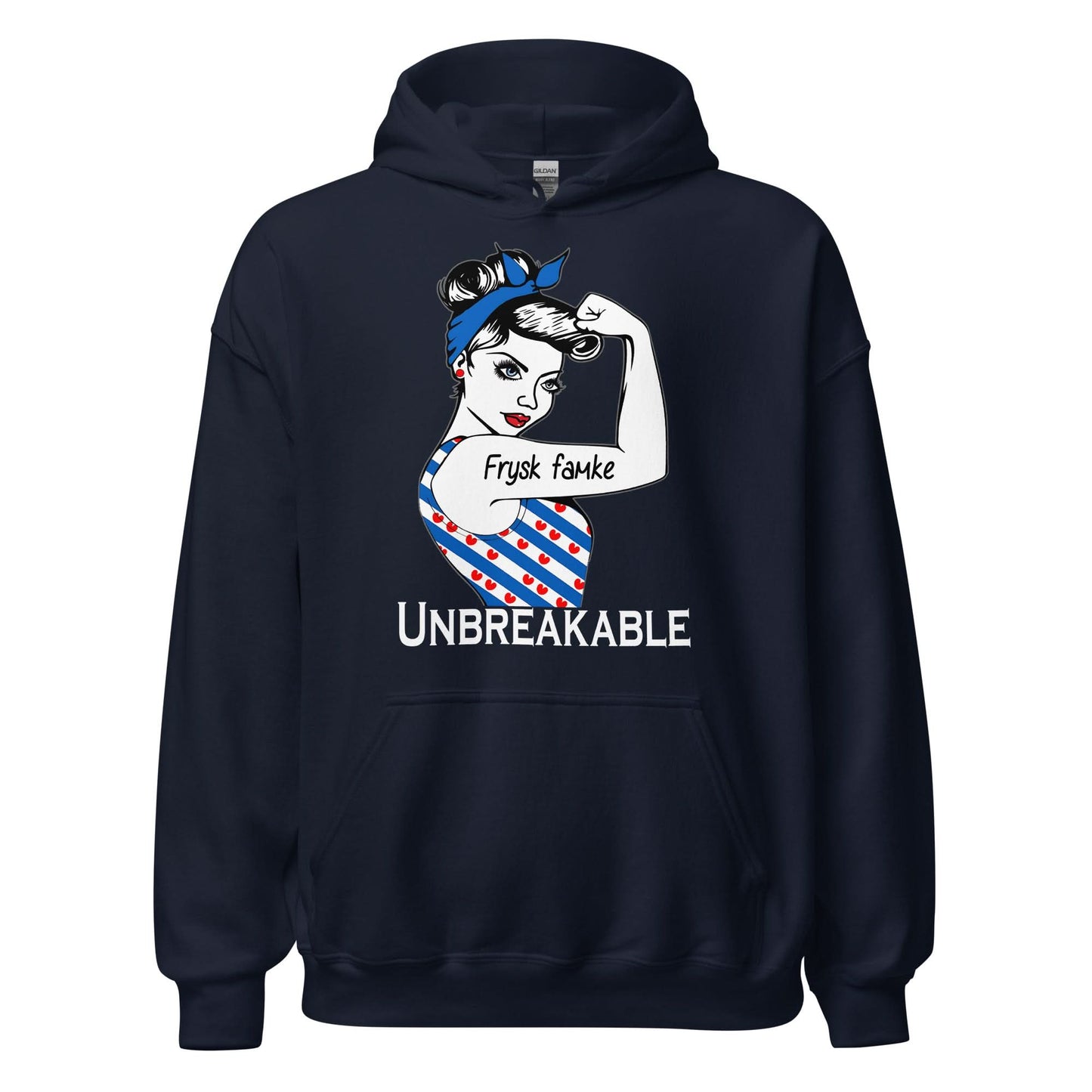 Unisex hoodie ( Frysk Famke)  Fries