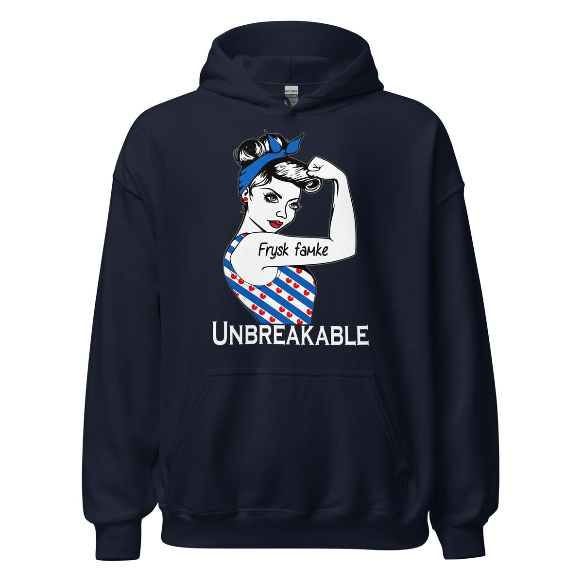 Unisex hoodie ( Frysk Famke)  Fries