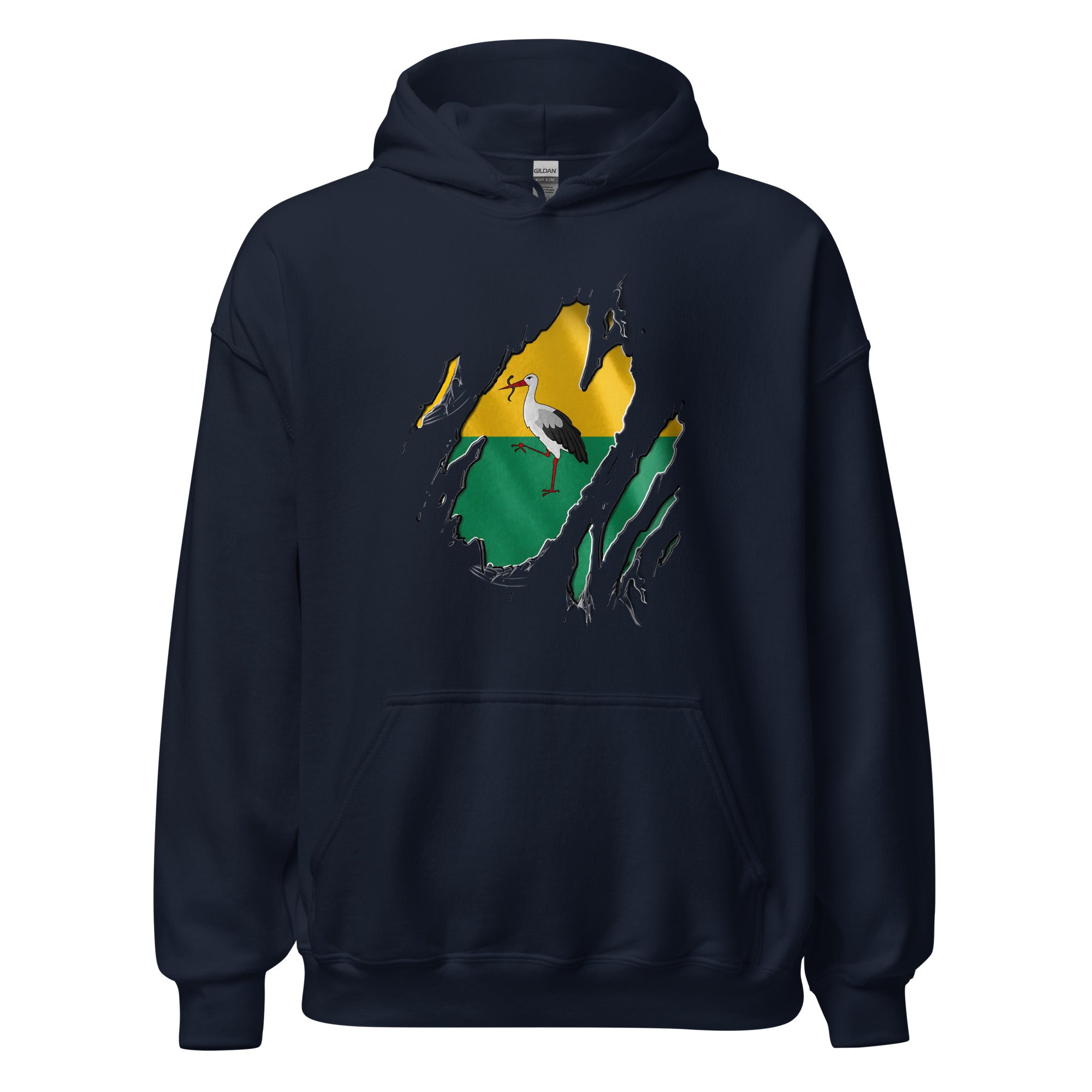 Unisex hoodie (Den Haag vlag Reigers)