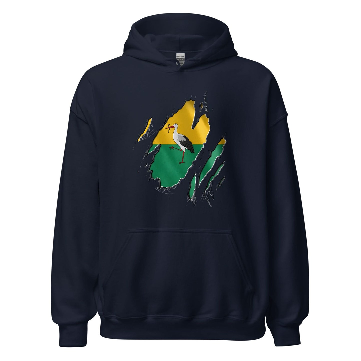 Unisex hoodie (Den Haag vlag Reigers)