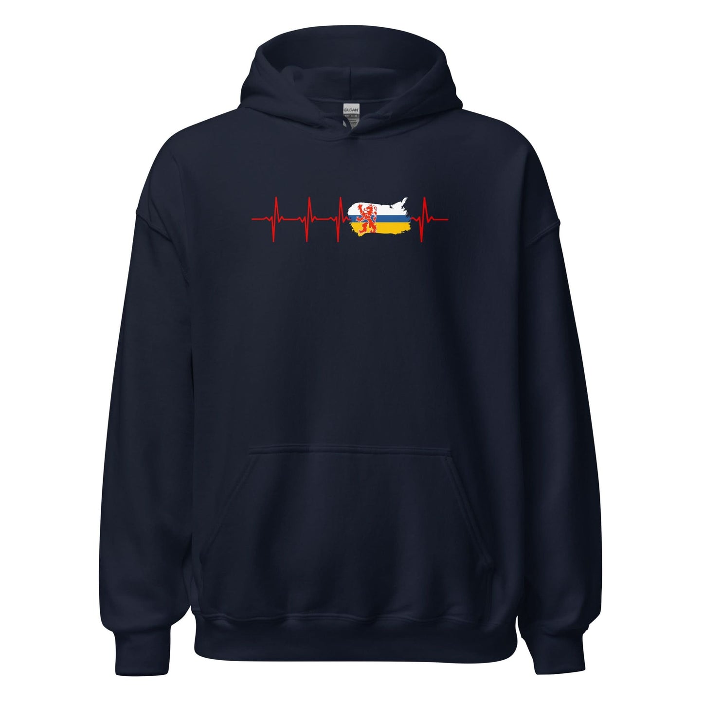 Unisex hoodie (Limburg Vlag Hartslag)