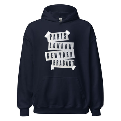 Unisex hoodie (Parijs, Londen, New york. Brabant!)