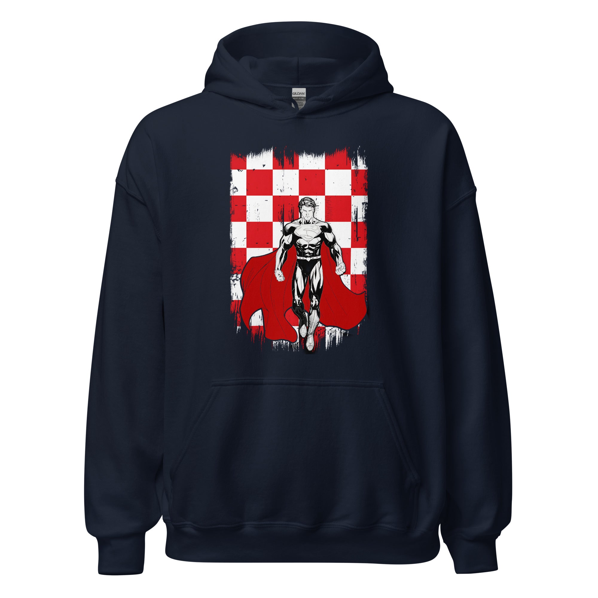 Unisex hoodie (Superman in Brabantse vlag)