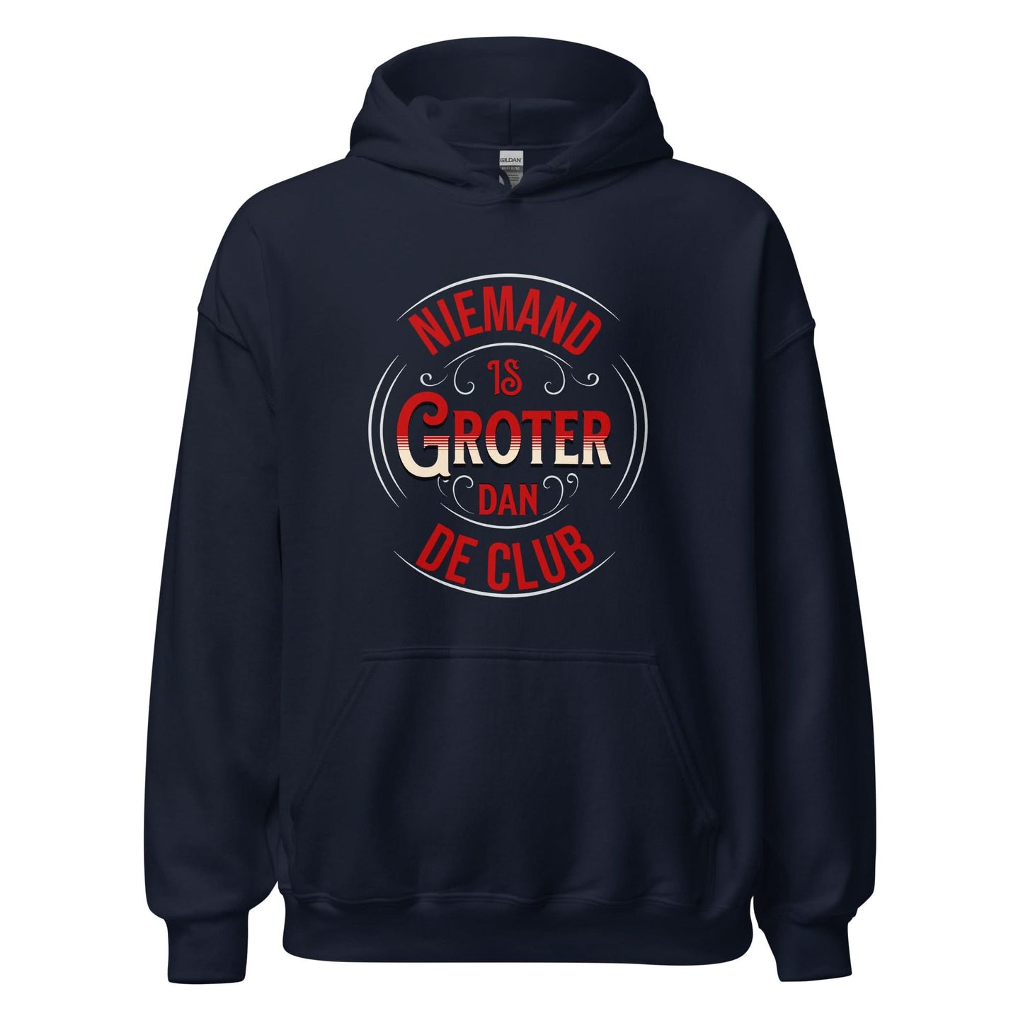 Unisex hoodie (Niemand is groter dan de Club) 010