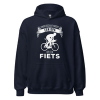 Unisex hoodie (Onderschat nooit een opa op een fiets)