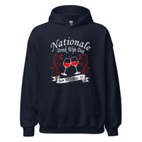Unisex hoodie (Nationale Drink Wijn Dag Jan 01- Dec 31)