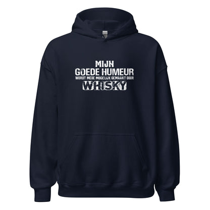 Unisex hoodie (Mijn Goede Humeur Wordt Mede Mogelijk Gemaakt Door Whisky)