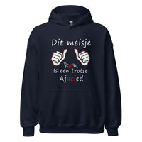 Unisex hoodie (Dit meisje is een trotse Ajacied)