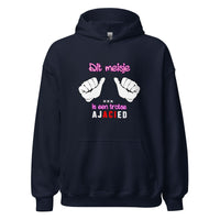 Unisex hoodie (Dit meisje is een trotse Ajacied) Amsterdam