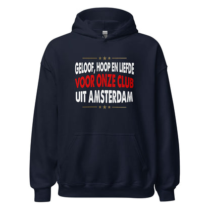 Unisex hoodie (Geloof, hoop en liefde...) Ajacied