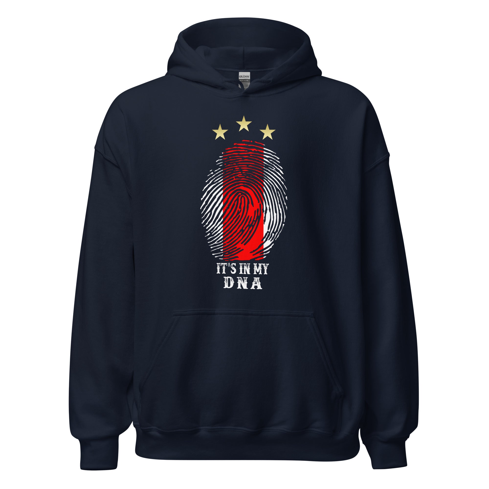 Unisex hoodie (Ajacied Het zit in mijn DNA)