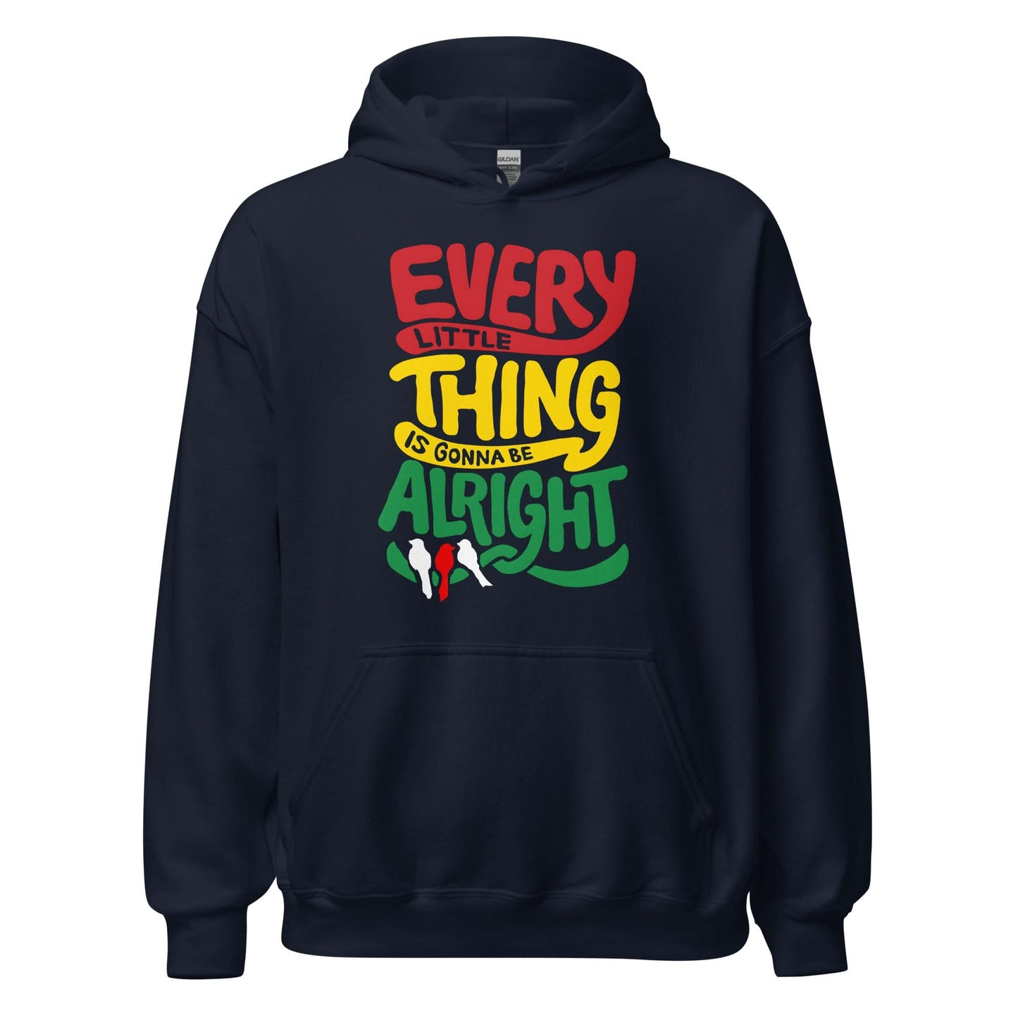 Unisex hoodie (Every little thing is gonna be alright) ajacied
