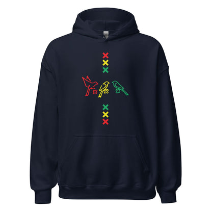 Unisex hoodie (Ajacied- 3 vogels- 3 kruizen)