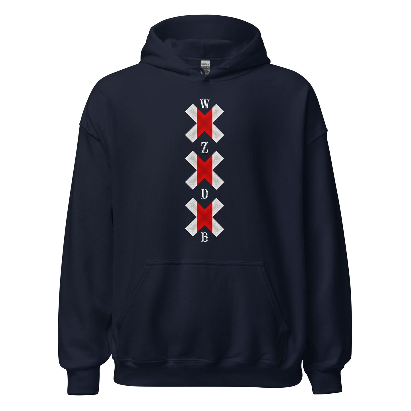 Unisex hoodie (Ajacied-vlag WZDB) Amsterdam