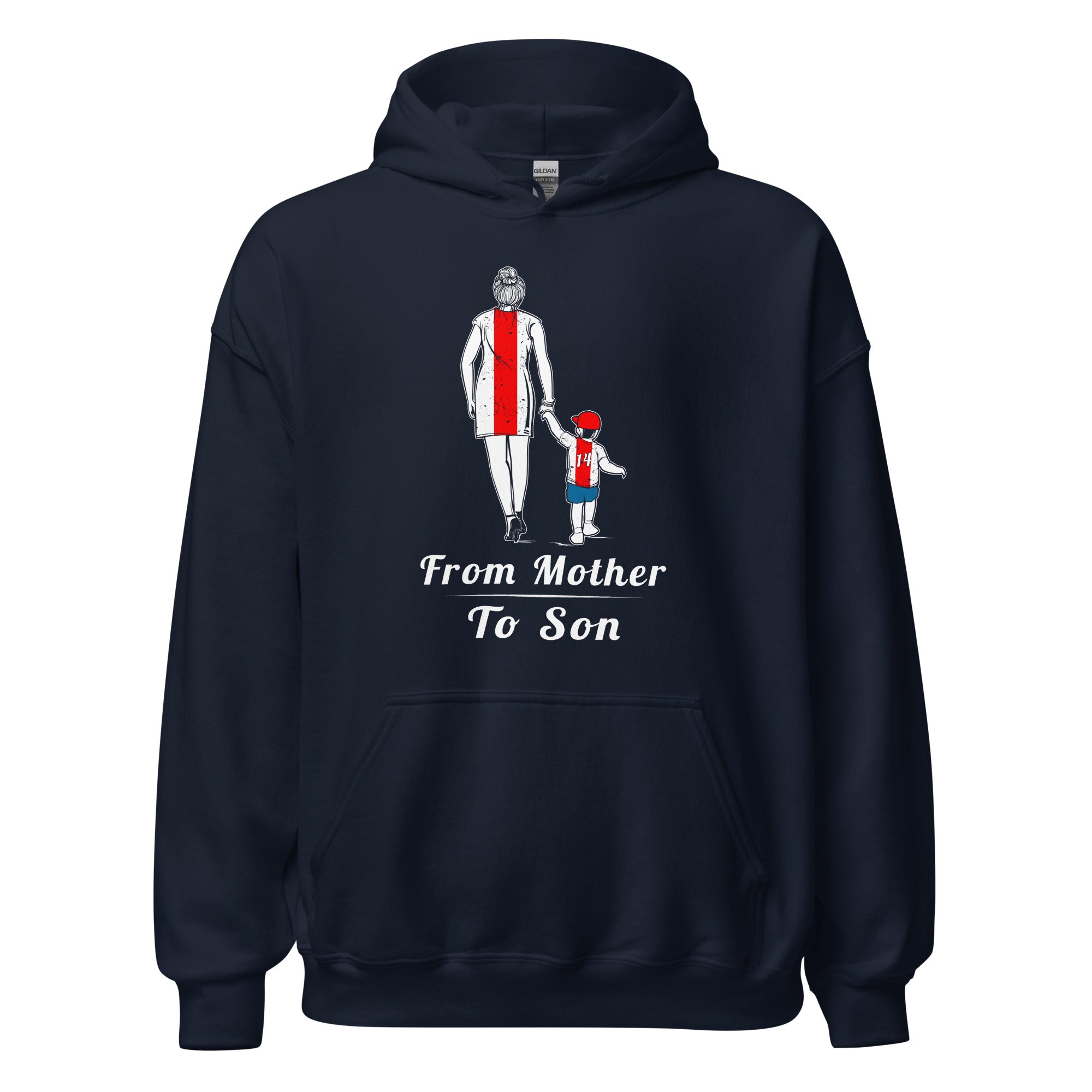 Unisex hoodie (Ajacied- Van moeder op zoon) Amsterdam