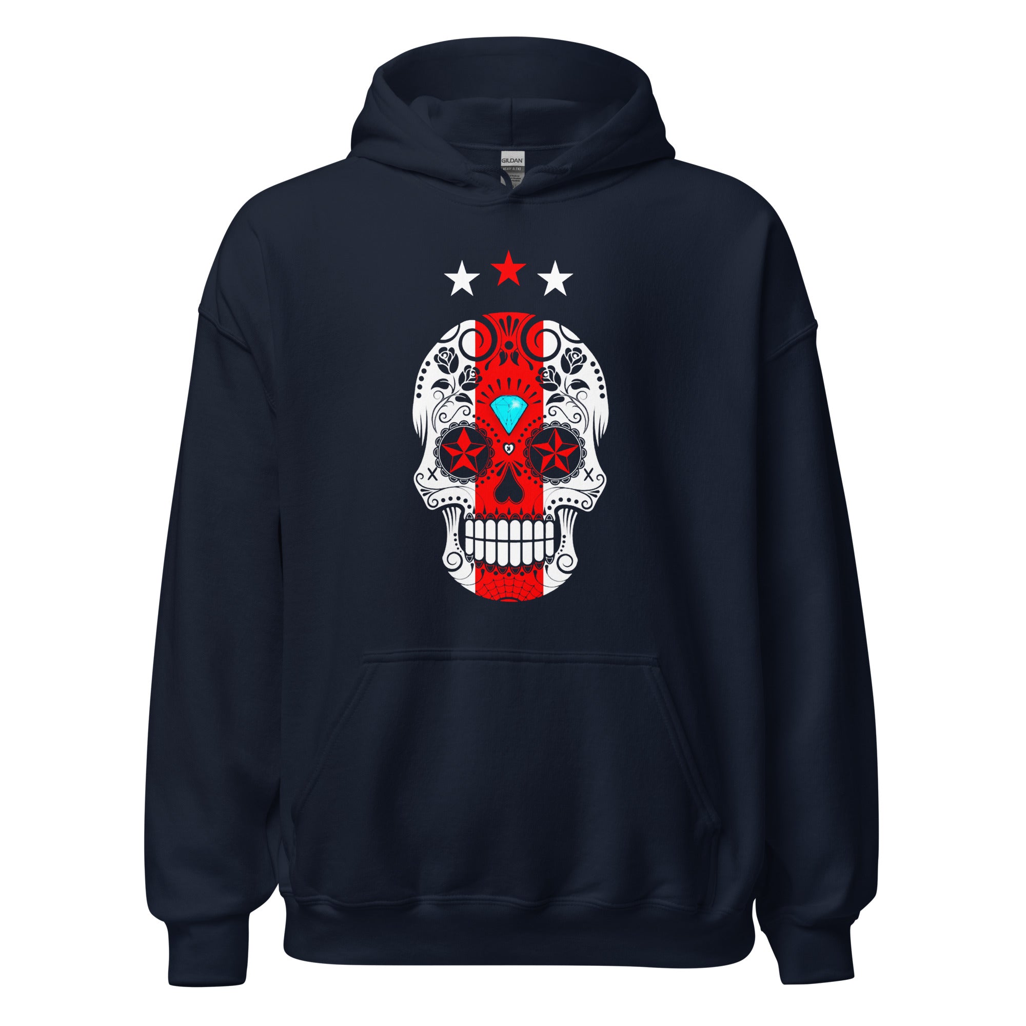 Unisex hoodie (Ajacied Sugar Skull)