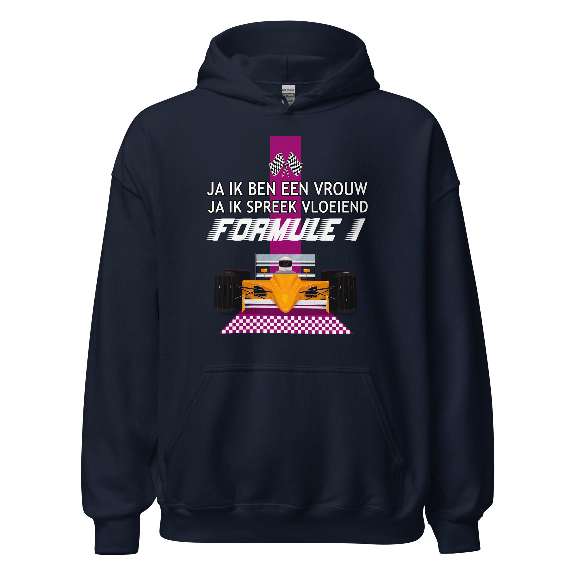 Unisex hoodie (Ik spreek vloeiend Formula 1)