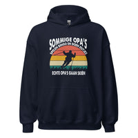 Unisex hoodie (Echte opa's gaan skiën)
