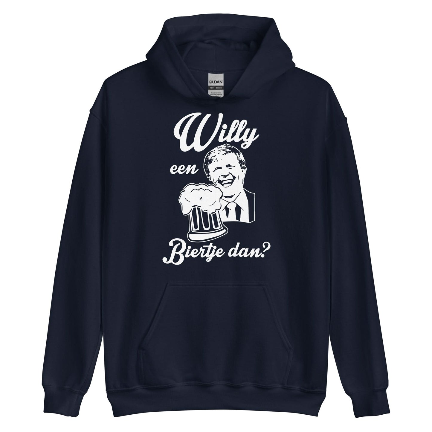 Unisx hoodie (willy een biertje dan?) Koningsdag