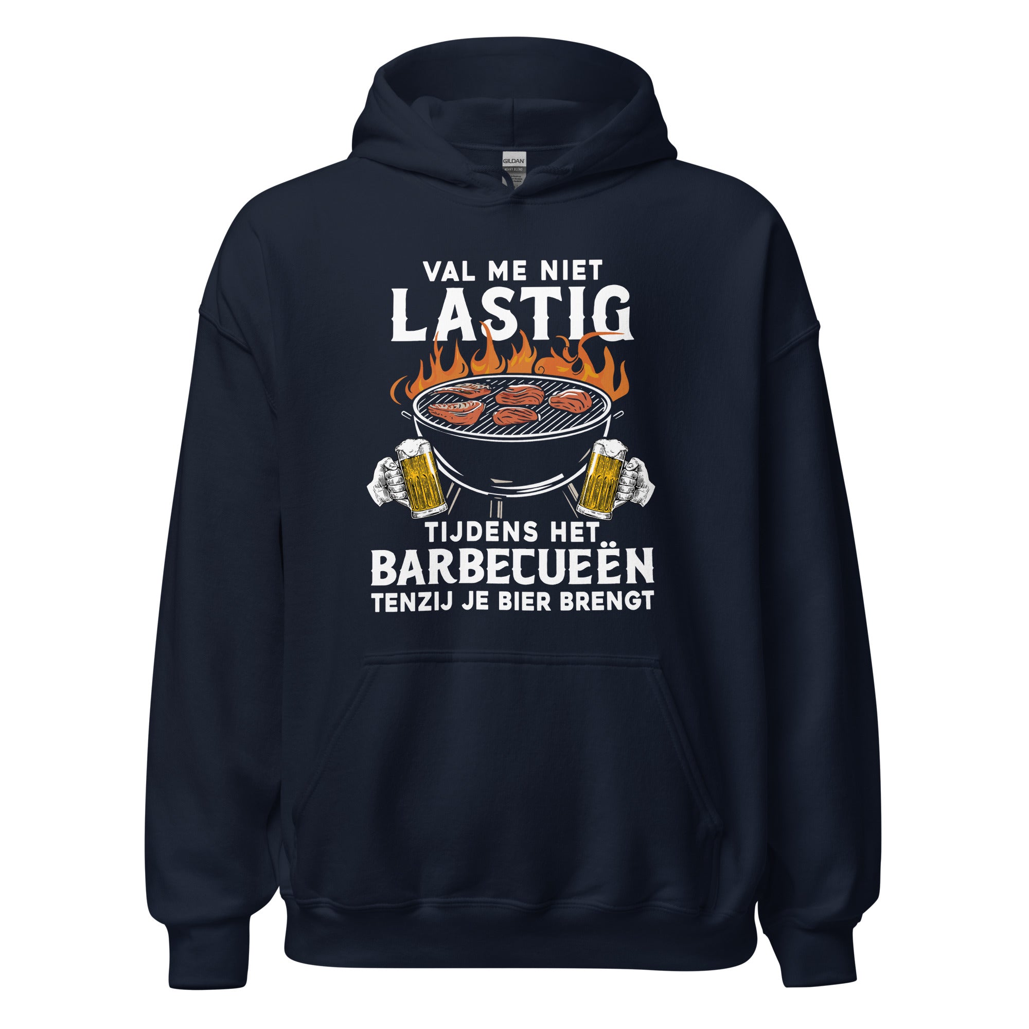 Unisex hoodie (Val me niet lastig tijdens barbecueën, tenzij je bier brengt)