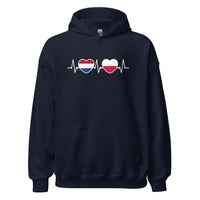 Unisex Hoodie (heartbeat Polen - Nederland)