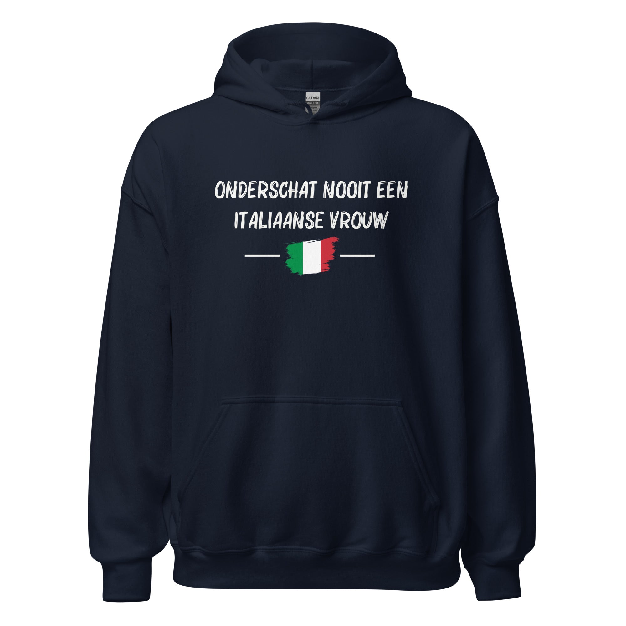 Unisex Hoodie(Onderschat nooit een Italiaanse vrouw)