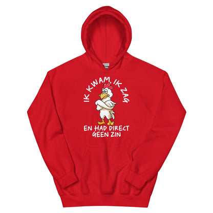 unisex Hoodie ( geen zin - kip)