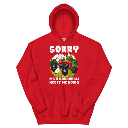 Unisex hoodie  ( sorry - boerderij)