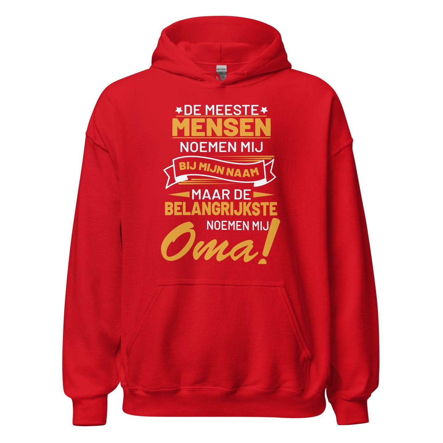 unisex hoodie ( belangrijkste noemen mij oma)