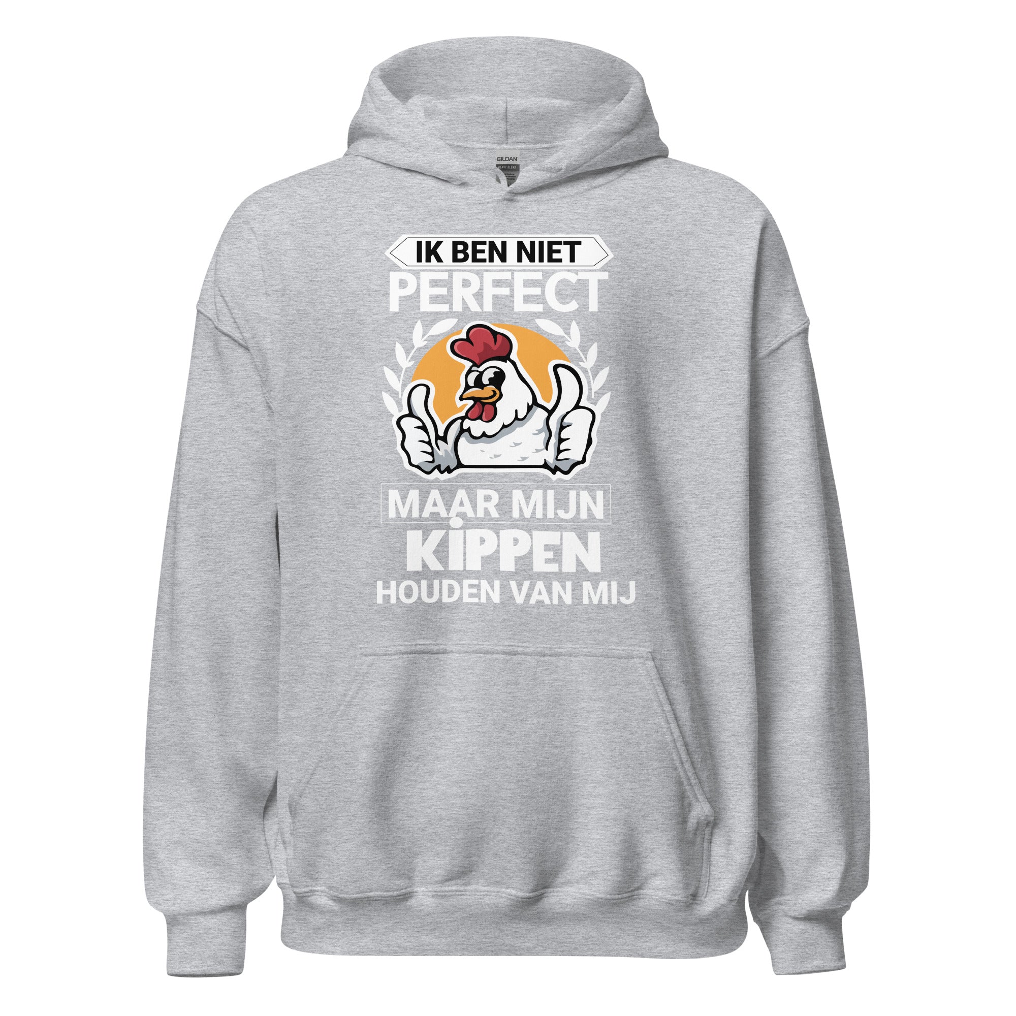 Unisex hoodie (kippen houden van mij)